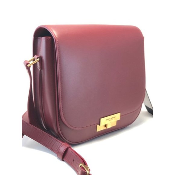 SAINT LAURENT Betty Satchel In 6146 Red Lambskin Leather Bag - Picture 3 of 12